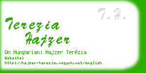 terezia hajzer business card