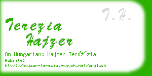 terezia hajzer business card